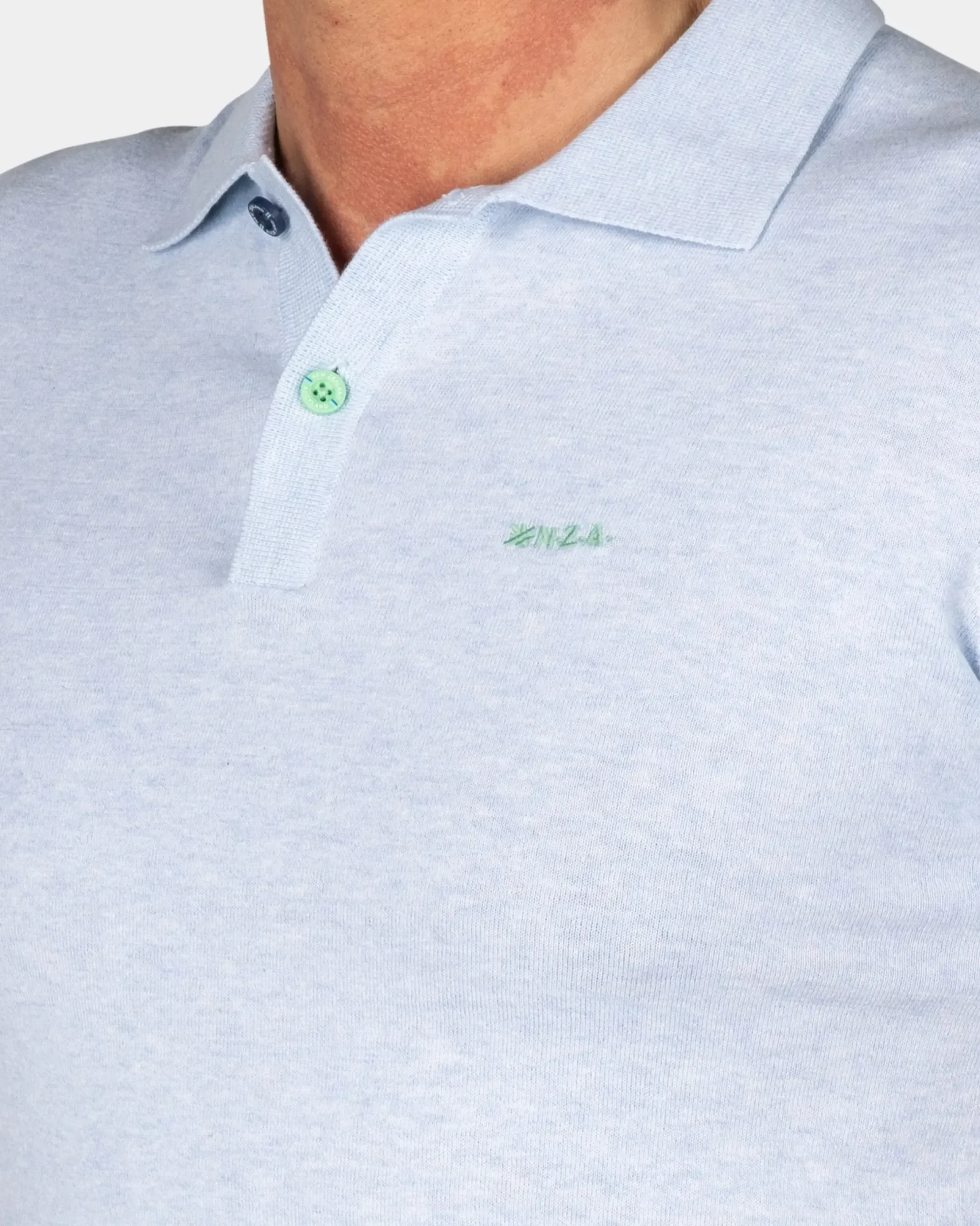 Basis lichtblauw poloshirt