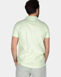 Basis mintgroene katoenen polo