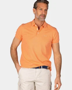 Basis oranje katoenen polo