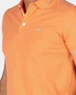 Basis oranje katoenen polo