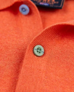 Basis oranje poloshirt