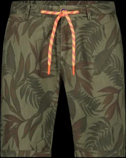 Bedrukte korte chino Arlo - Army