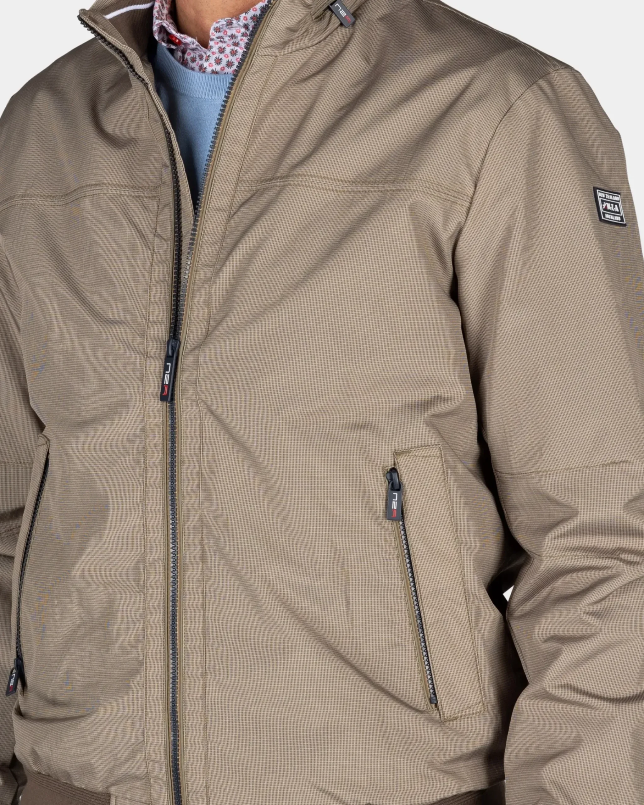 Beige bomber