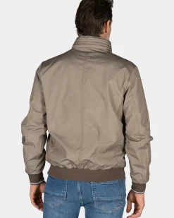 Beige bomber