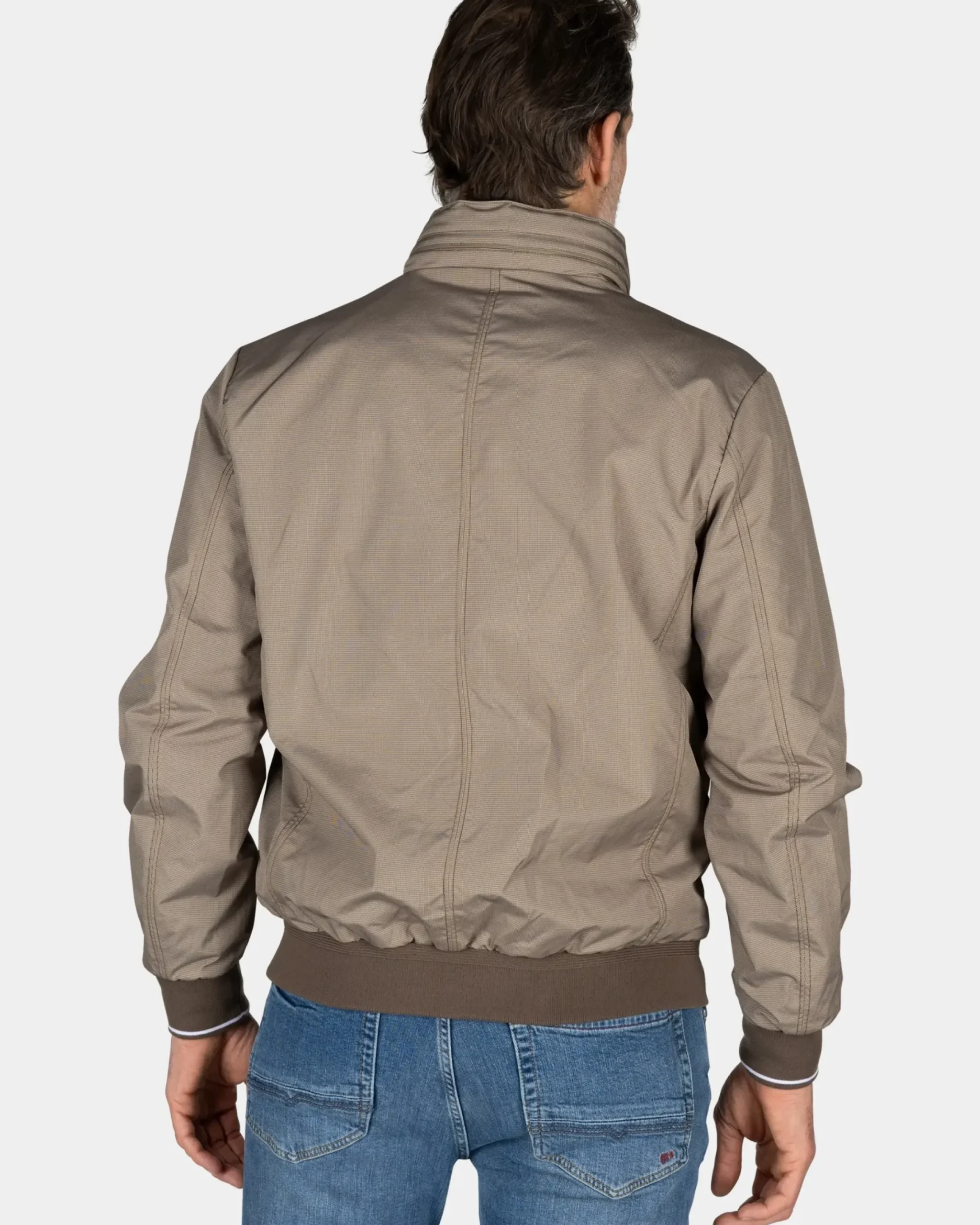 Beige bomber