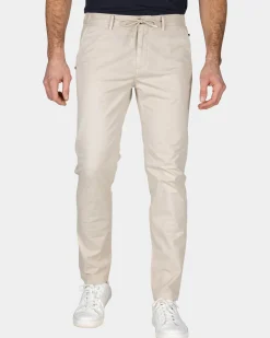 Beige chino van katoen