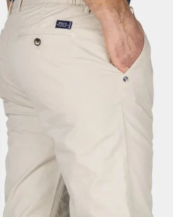 Beige chino van katoen