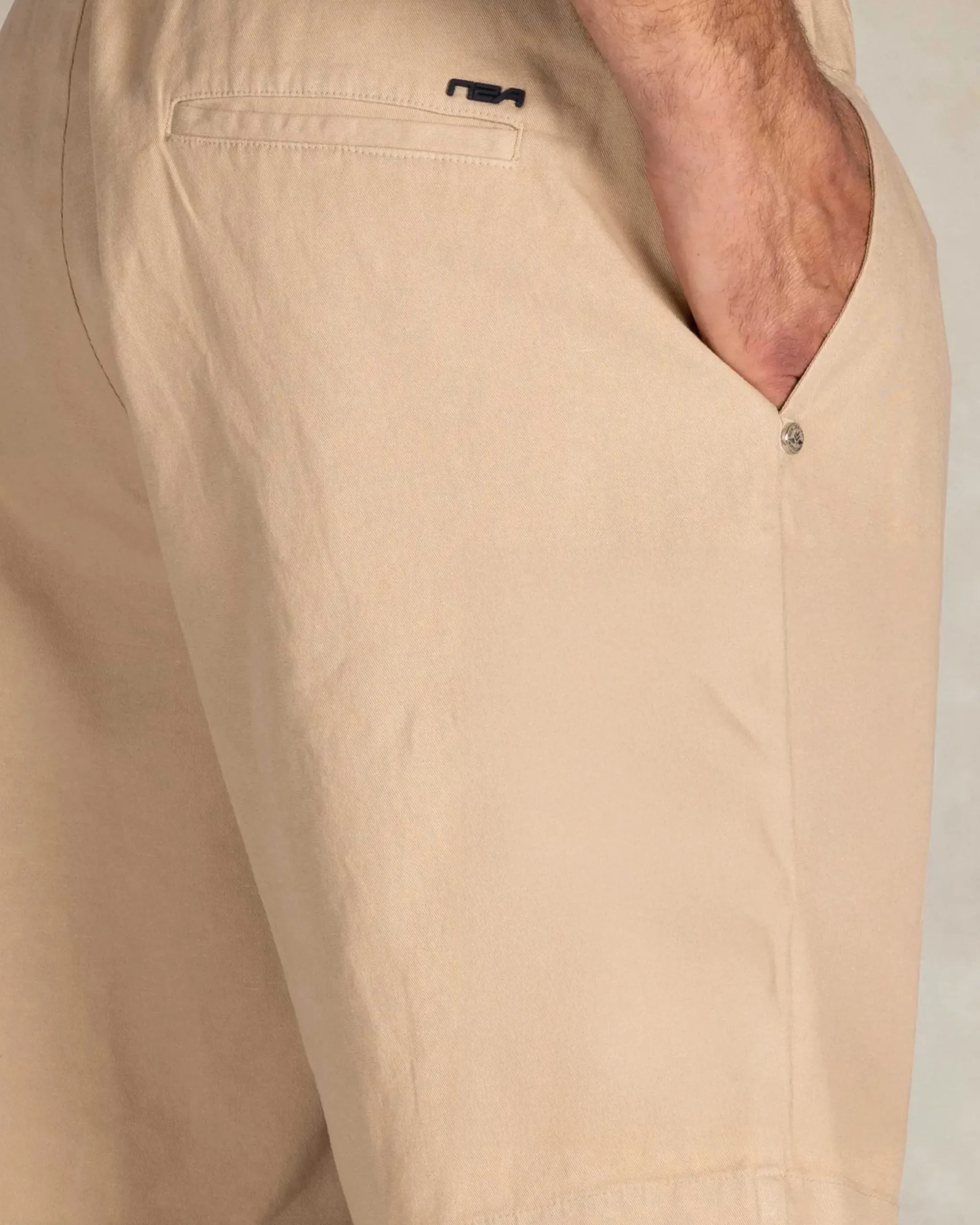 Beige safari korte broek