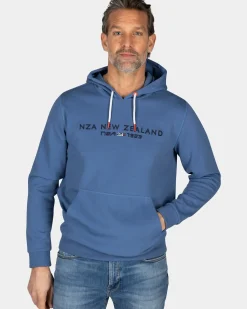 Blauwe hoodie