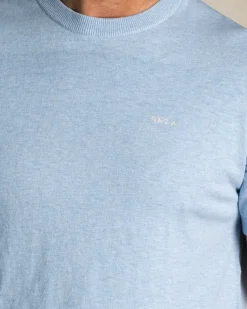 Blauwe katoenen longsleeve
