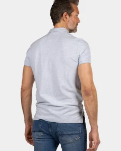 Blauwe polo - Marble Blue