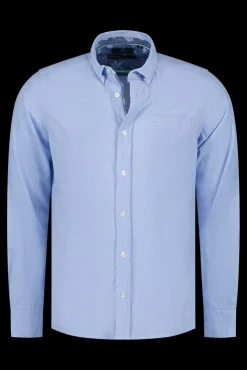 Blauw overhemd met lange mouw - Bed Blue