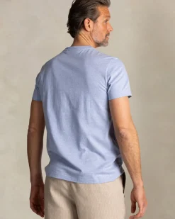 Blauw t-shirt met NZA logo op de borst