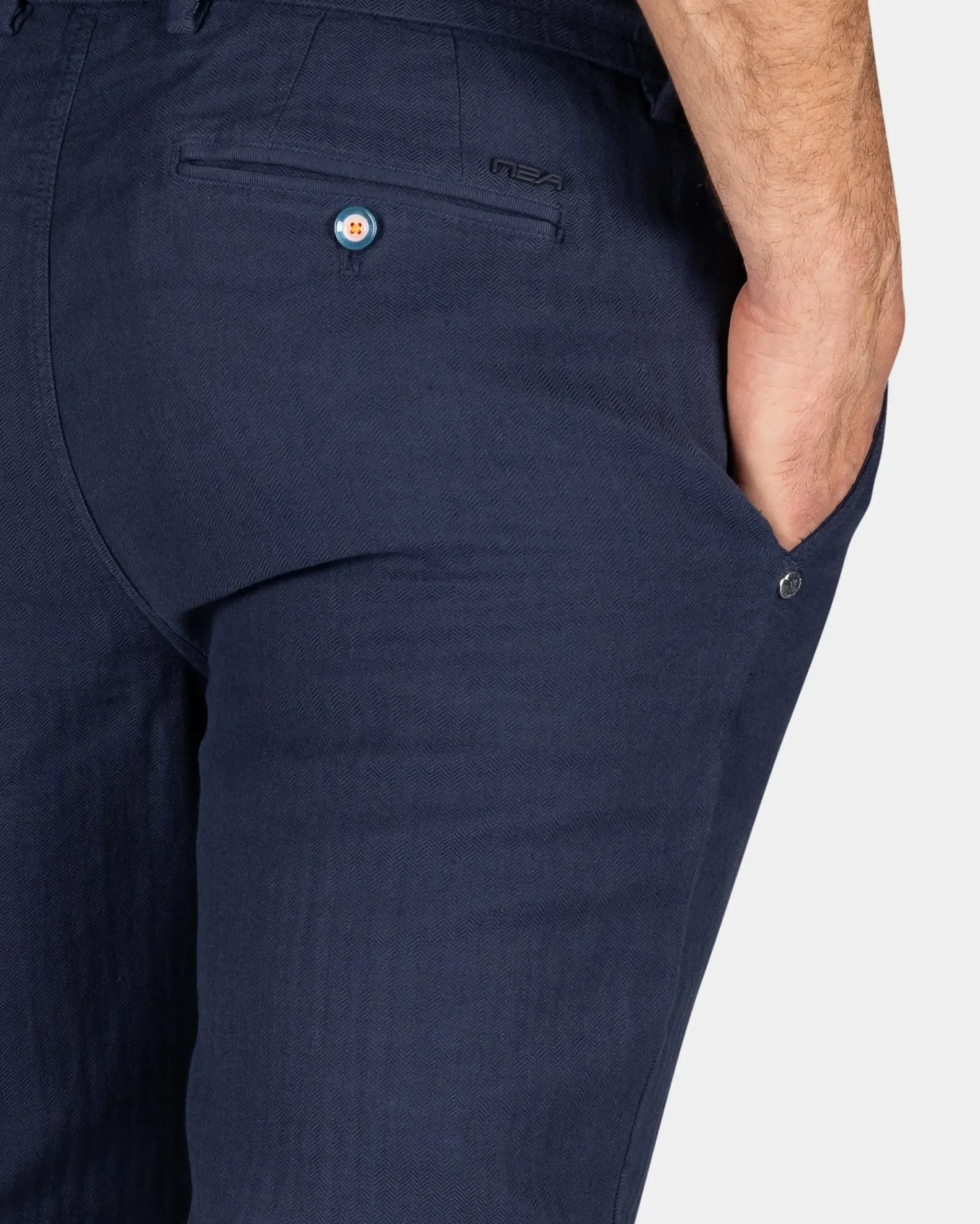 Broek van katoen en linnen - Ocean Navy