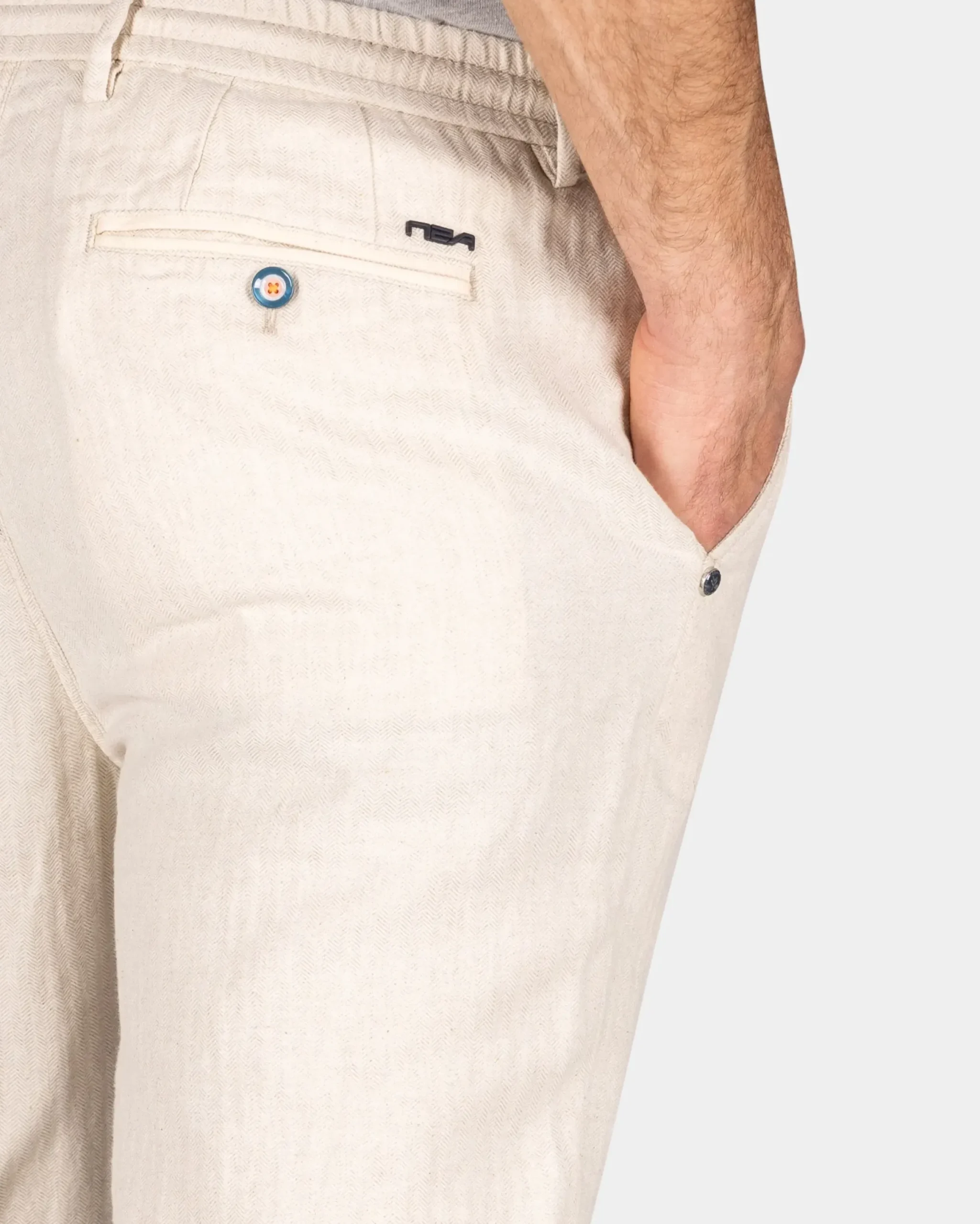 Broek van katoen en linnen - Summer Stone