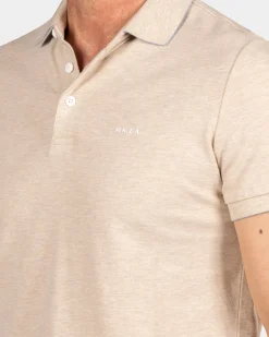 Bruin poloshirt - Oat Sand