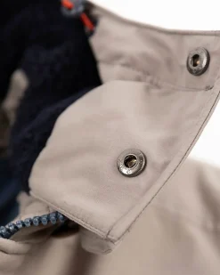 Canvas parka-jas met capuchon - Tar grey