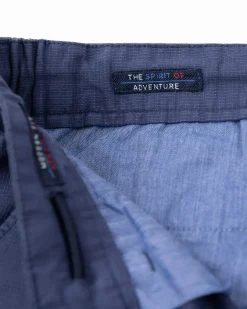 Chino van linnen en katoen - Dusk Navy