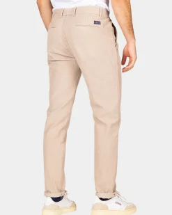 Corduroy ecru chino - Chestnut
