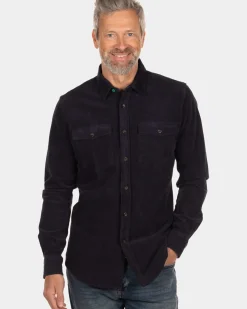 Corduroy overhemd Opuiaki - Steady Navy
