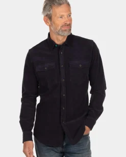Corduroy overhemd Opuiaki - Steady Navy