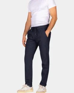 Donkerblauwe dobby chino - Autumn Navy