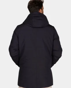 Donkerblauwe gewatteerde parka jas - Winter Navy