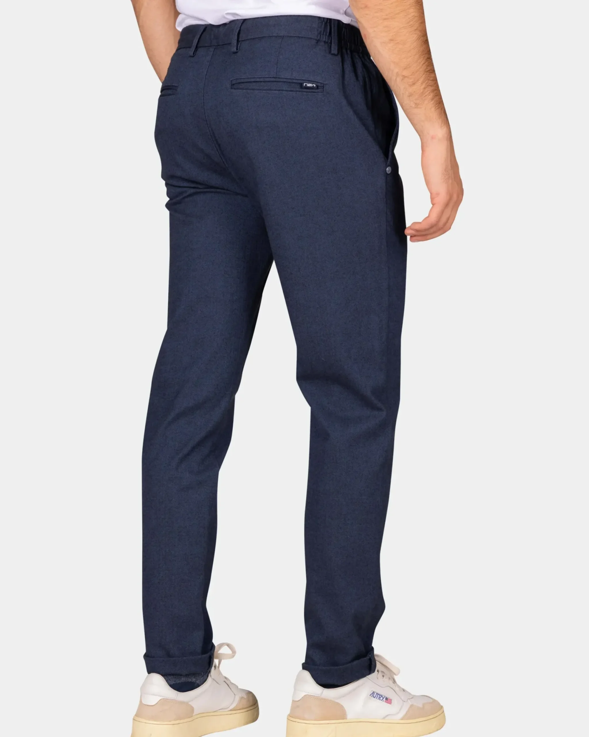 Donkerblauwe wol look broek - Autumn Navy