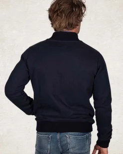 Donkerblauw gebreid vest - Pitch navy