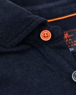 Donkerblauw katoenen overhemd met lange mouw - Pitch Navy