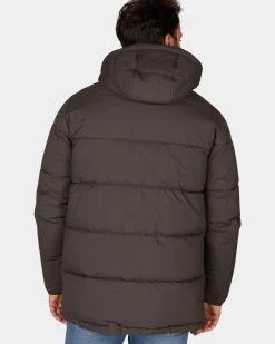 Donkerbruine gewatteerde jas - Dark Mocca