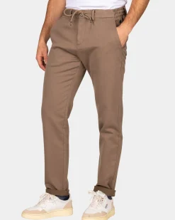 Donkerbruine jersey chino - Dark Mocca