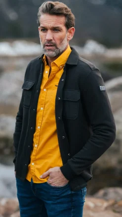 Donkerbruin fleece overshirt - Dark Mocca