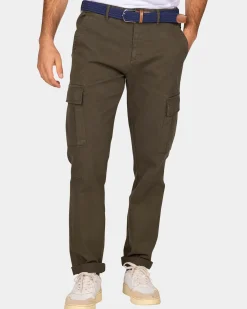 Donkergroene cargo broek - Quartz Green