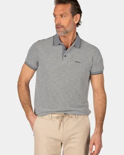 Donkergroene polo met modaal