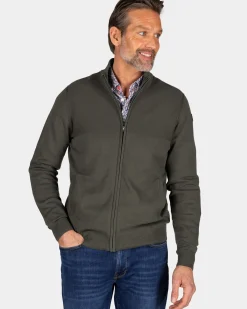 Donkergroen vest