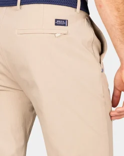 Ecru chino met stretch - Shimmering Sand