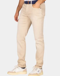 Ecru jeans met stretch - Shimmering Sand