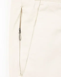 Effen chino met stretch - Cream