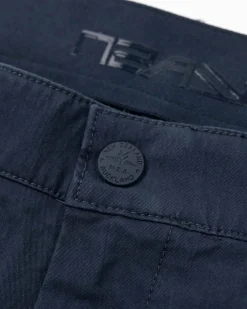 Effen chino met stretch - Traditional Navy