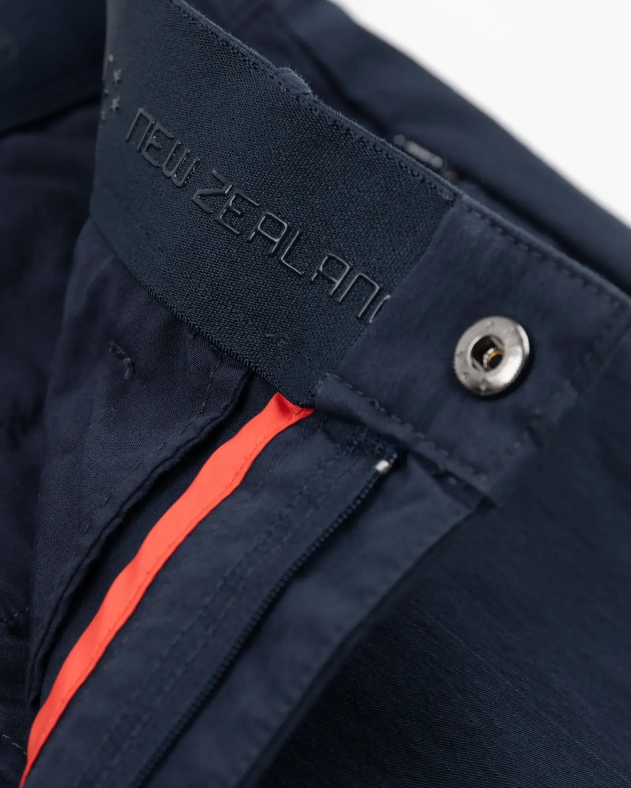 Effen chino met stretch - Traditional Navy