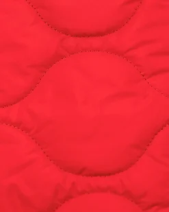 Effen gewatteerde bodywarmer - Carmine red