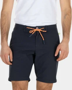 Effen katoenen chino shorts - High Summer Navy