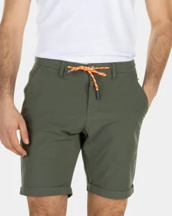 Effen katoenen chino shorts - High Summer Army