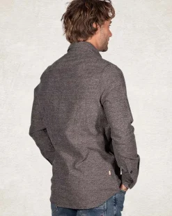 Effen katoenen overshirt - Pitch Navy