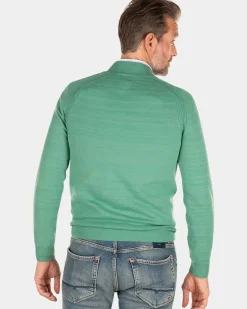 Effen katoenen trui - Amazon Green