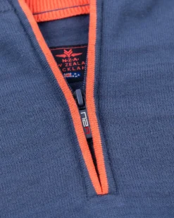 Effen katoenen trui - Dusk Navy
