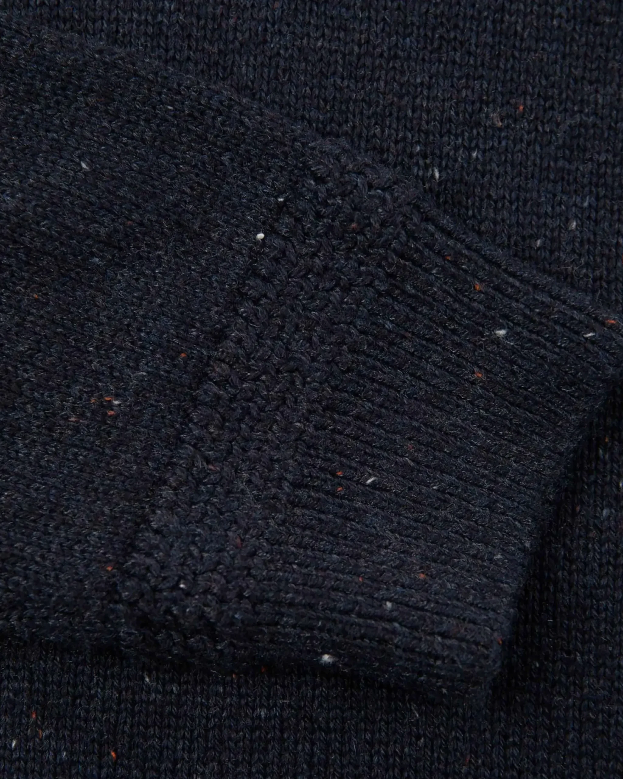 Effen trui met halve knoopssluiting - Pitch Navy