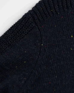 Effen trui met knopen Brownlee - Ink Navy