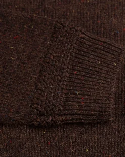 Effen trui met knopen Brownlee - Clay Brown